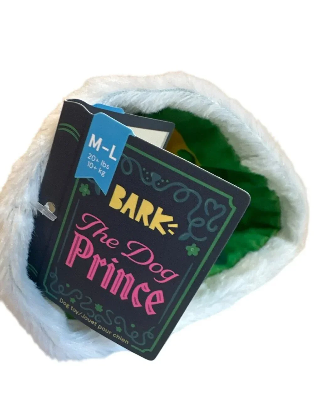 New Bark Box “ The Dog Prince “ Toy Frog Turning into Prince Charming Medium NWT